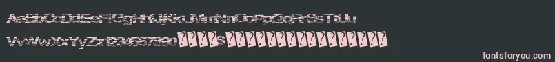 Springparty Font – Pink Fonts on Black Background