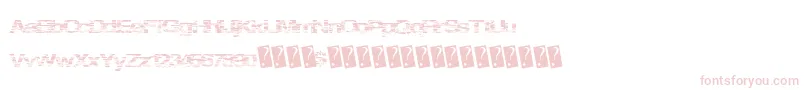 Springparty-Schriftart – Rosa Schriften auf weißem Hintergrund