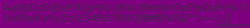 Шрифт MetralMedium – чёрные шрифты на фиолетовом фоне
