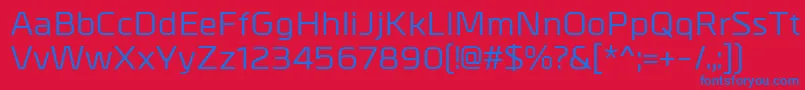 MetralMedium Font – Blue Fonts on Red Background