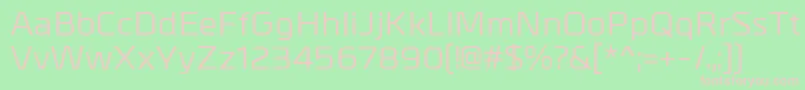 Шрифт MetralMedium – розовые шрифты на зелёном фоне
