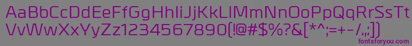 MetralMedium Font – Purple Fonts on Gray Background