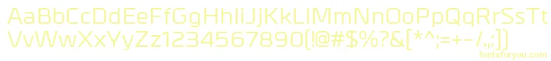 Шрифт MetralMedium – жёлтые шрифты