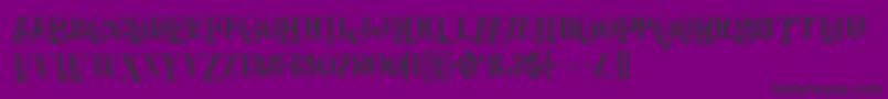 Jewelboldgrunge Font – Black Fonts on Purple Background