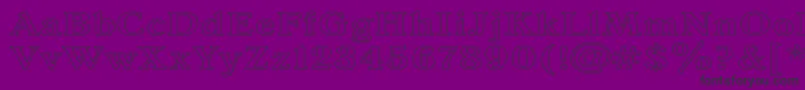 Antiquaw Font – Black Fonts on Purple Background