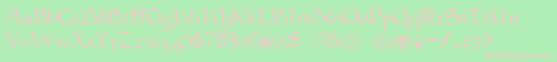 Magic.TheGathering Font – Pink Fonts on Green Background