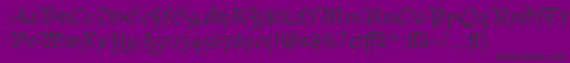 CasualScriptSsiBold Font – Black Fonts on Purple Background