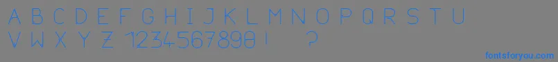 Neurotica Font – Blue Fonts on Gray Background