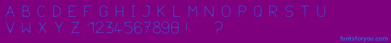 Neurotica-Schriftart – Blaue Schriften auf violettem Hintergrund