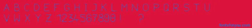 Neurotica Font – Blue Fonts on Red Background