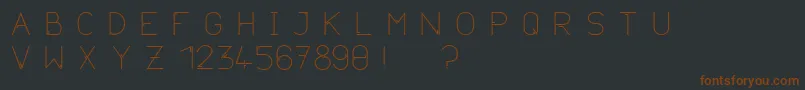 Neurotica Font – Brown Fonts on Black Background