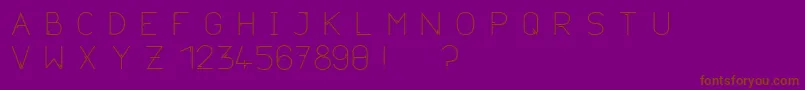 Neurotica Font – Brown Fonts on Purple Background