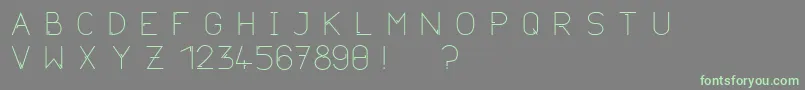 Neurotica Font – Green Fonts on Gray Background