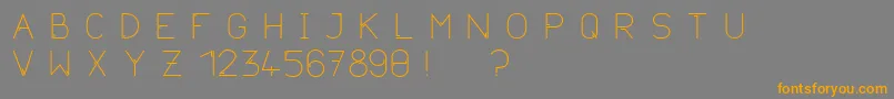 Neurotica Font – Orange Fonts on Gray Background