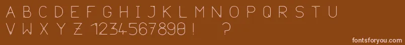 Neurotica Font – Pink Fonts on Brown Background