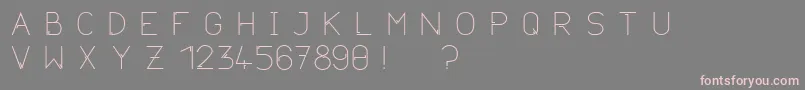 Neurotica Font – Pink Fonts on Gray Background