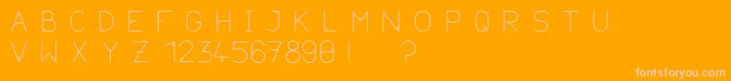 Neurotica Font – Pink Fonts on Orange Background