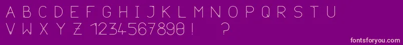 Neurotica Font – Pink Fonts on Purple Background