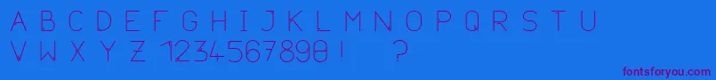 Neurotica Font – Purple Fonts on Blue Background