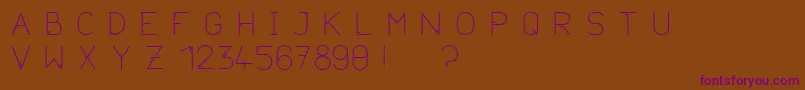 Neurotica Font – Purple Fonts on Brown Background