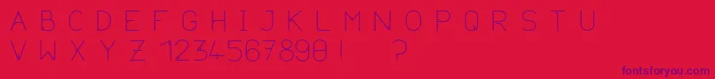 Neurotica Font – Purple Fonts on Red Background