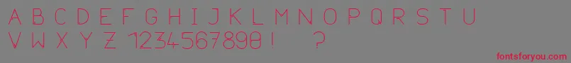Neurotica Font – Red Fonts on Gray Background