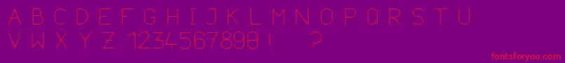 Neurotica Font – Red Fonts on Purple Background
