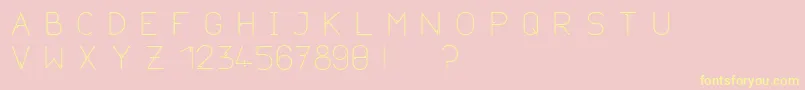 Neurotica Font – Yellow Fonts on Pink Background