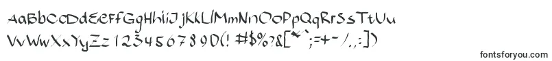 Bajsporr-Schriftart – Normale Schriften