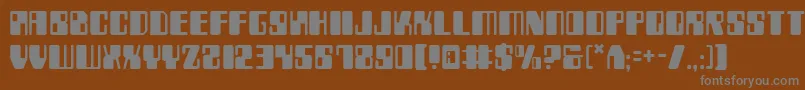Weitere Informationen zur Zyv2-Schriftart Zyv2-Schriftart – Graue Schriften auf braunem Hintergrund