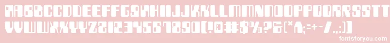 Zyv2 Font – White Fonts on Pink Background