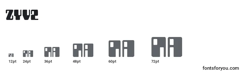 Zyv2 Font Sizes