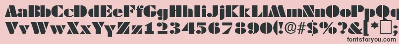 TessasskRegular Font – Black Fonts on Pink Background