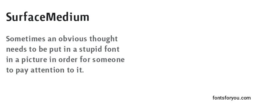 SurfaceMedium Font