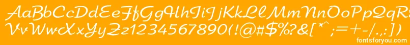 ArbatRegular Font – White Fonts on Orange Background