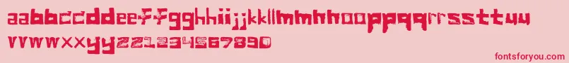 YummyBread Font – Red Fonts on Pink Background