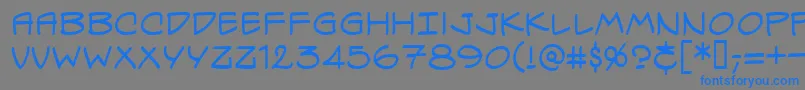 Specvbrg Font – Blue Fonts on Gray Background