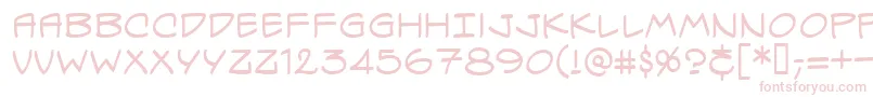 Specvbrg Font – Pink Fonts on White Background