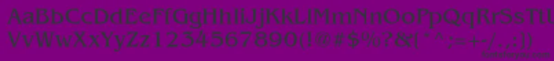 フォントAgbengr – 紫の背景に黒い文字