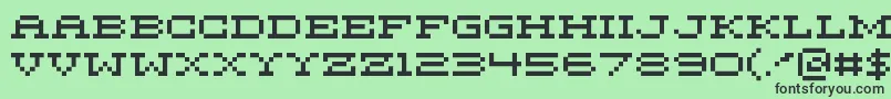 フォントMariettaFive – 緑の背景に黒い文字