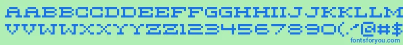 MariettaFive Font – Blue Fonts on Green Background