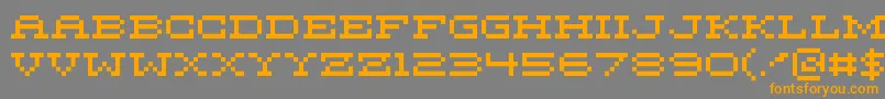 MariettaFive Font – Orange Fonts on Gray Background