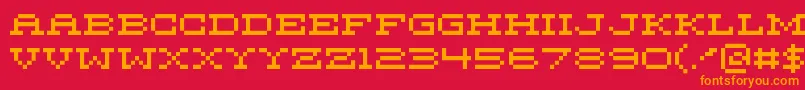MariettaFive Font – Orange Fonts on Red Background