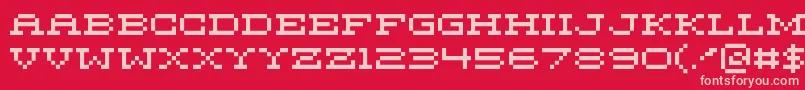 fuente MariettaFive – Fuentes Rosadas Sobre Fondo Rojo