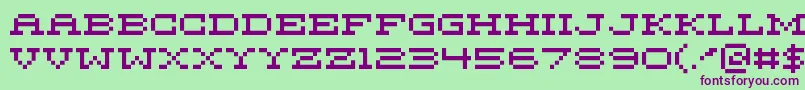 MariettaFive Font – Purple Fonts on Green Background