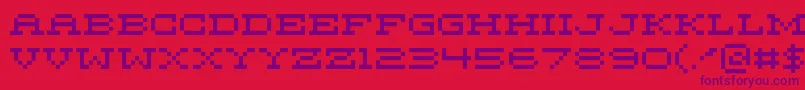 MariettaFive Font – Purple Fonts on Red Background