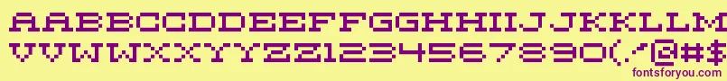 MariettaFive Font – Purple Fonts on Yellow Background