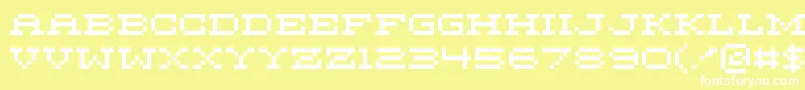 フォントMariettaFive – 黄色い背景に白い文字