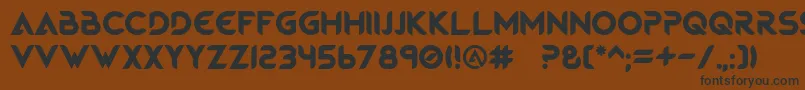 MagmawaveCaps Font – Black Fonts on Brown Background