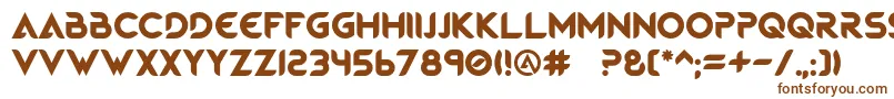 Шрифт MagmawaveCaps – коричневые шрифты на белом фоне